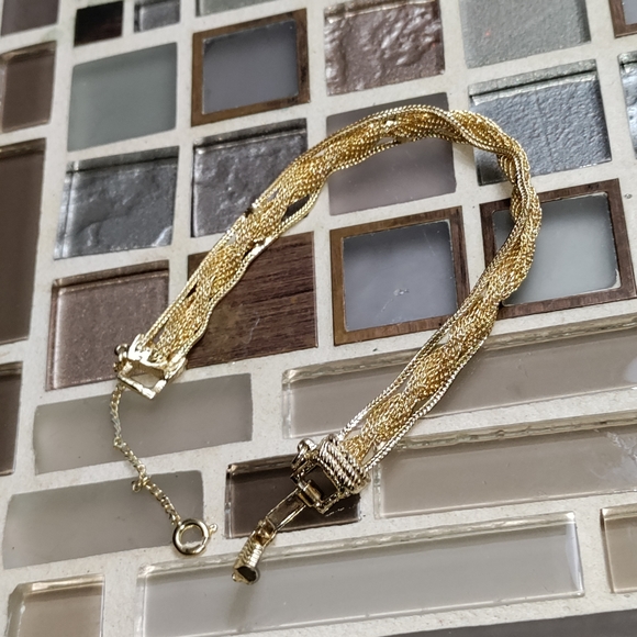 Vintage Gold bracelet-Circa 1930s - Picture 9 of 9